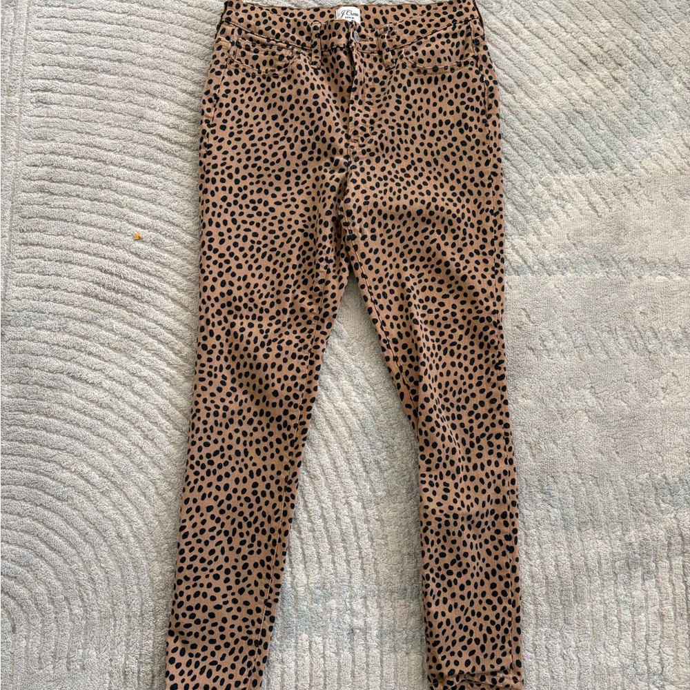 J. Crew Brown and Black Patterned Pants